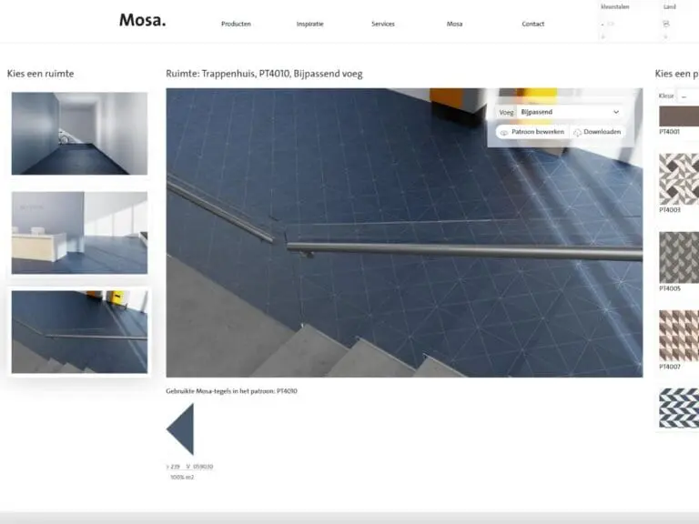 Mosa visualisatie configurator